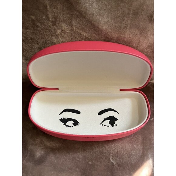 KATE SPADE NEW YORK DARK PINK HARD CLAMSHELL GLASS CASE SO PRETTY - Picture 5 of 12
